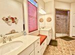 Master Bath 1 - Private Roman Spa Shower for 2 - Dual Vanities - Linen Closet